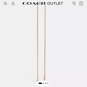 Coach gold chain strap